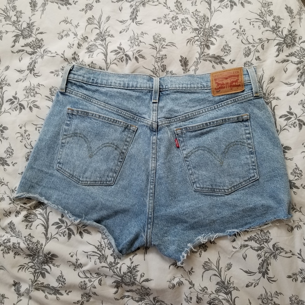 Levi's 501 demin women's shorts high waisted